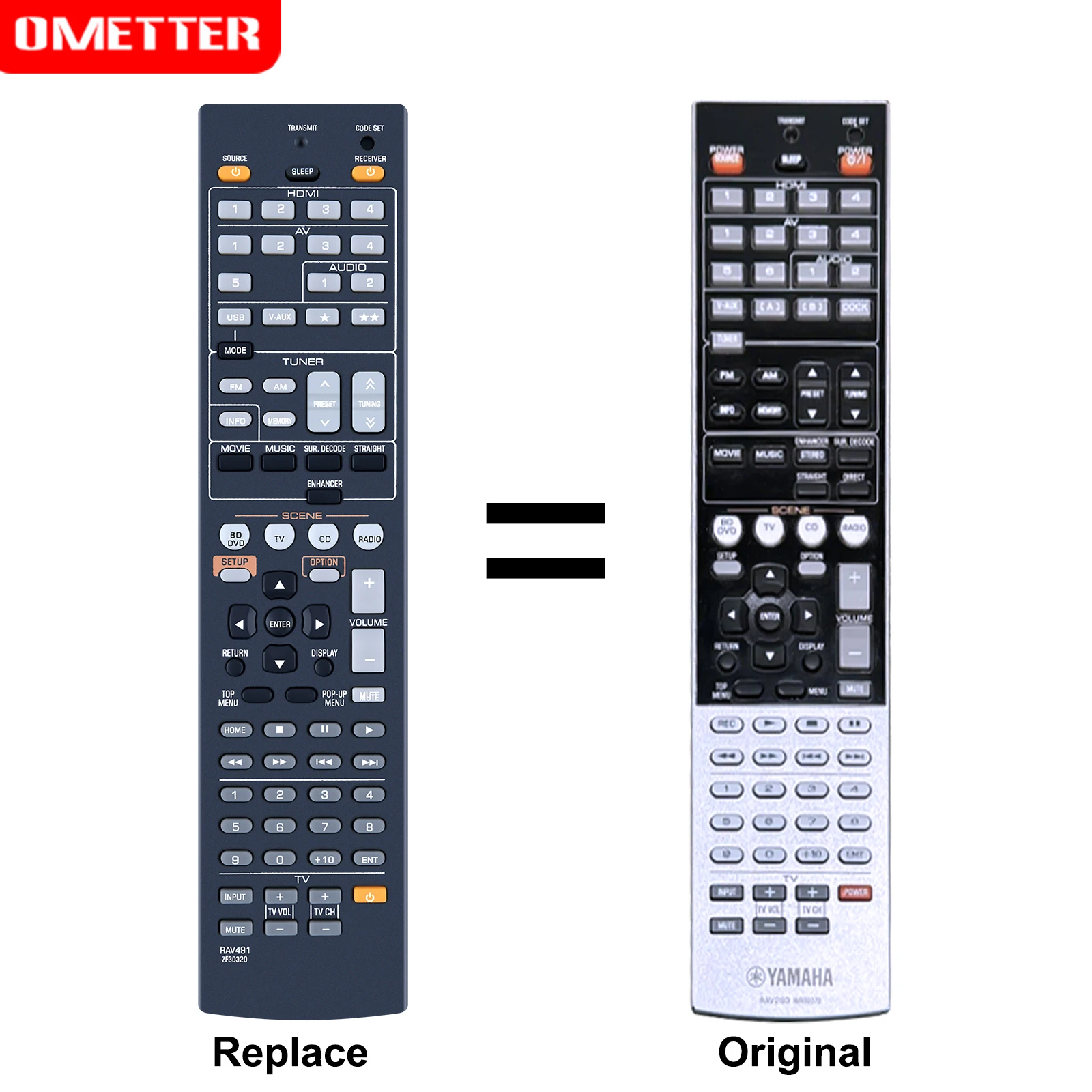 

Remote control RAV491 use for yamaha av receiver ZF30320 for RAV494 HTR-4066 RX-V475 rx-v373 controller remoto fernbedienung