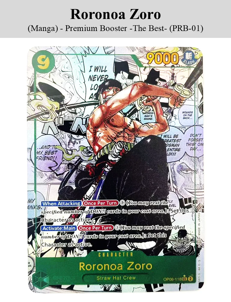 OPCG: مجموعة أجنحة القراصنة الملك - مجموعة مانغا زورو وسانجي ألت آرت الموازية |   اللغة الإنجليزية TCG #3