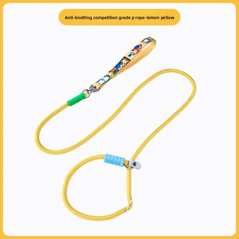 P Rope Dog Slip Leash for Small Medium Large Dogs Anti Pull Tangle Free Walking Leash Pet Supply