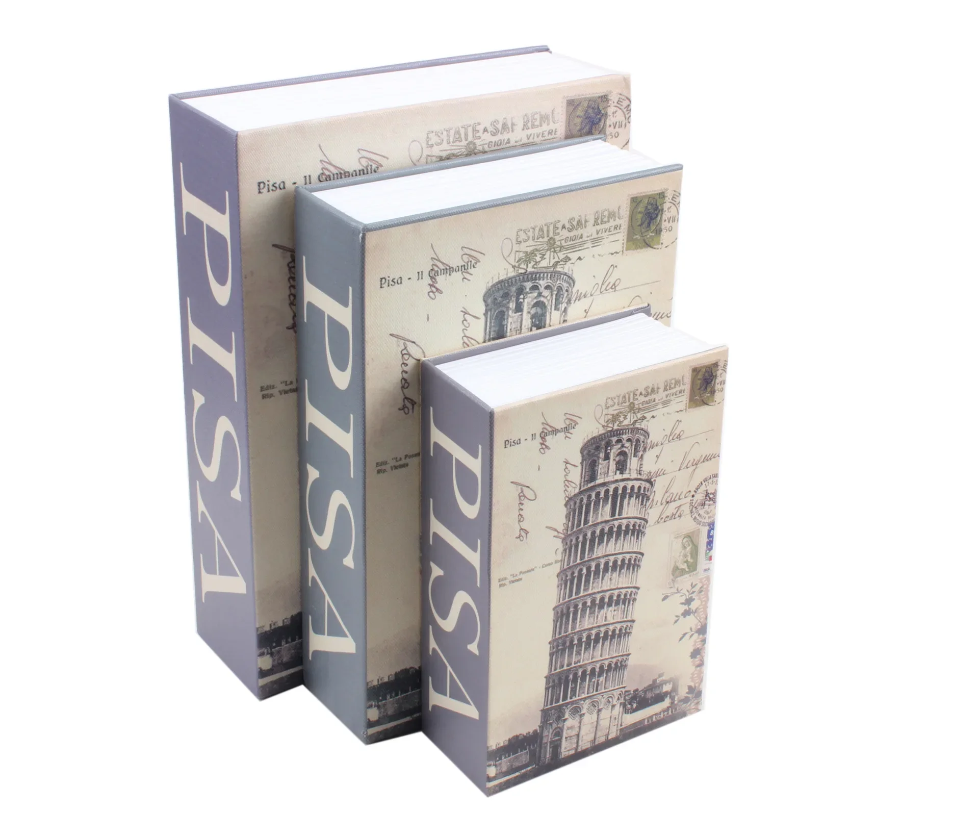 Creative Book Safe Box Color Printing Landmarks Insurance Book Safe Cash Box Large