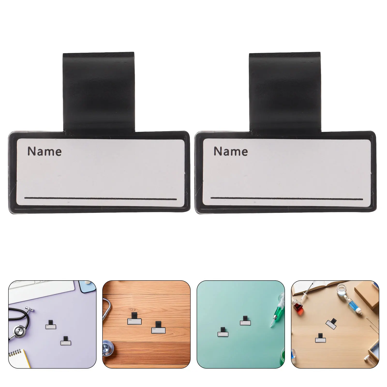 

20 шт. пластиковых клипс для идентификационных бейджей для стетоскопов, легкие, для медицинских приборов, персонализированные именные бирки для быстрого крепления