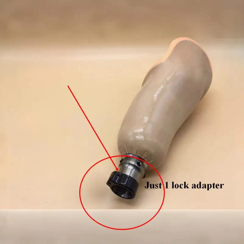 1 piece Lock Tube Clamp Adapter for 30mm Pylon Prosthetic Leg Tube Connector for Above/Below Knee Amputee Prosthesis Components