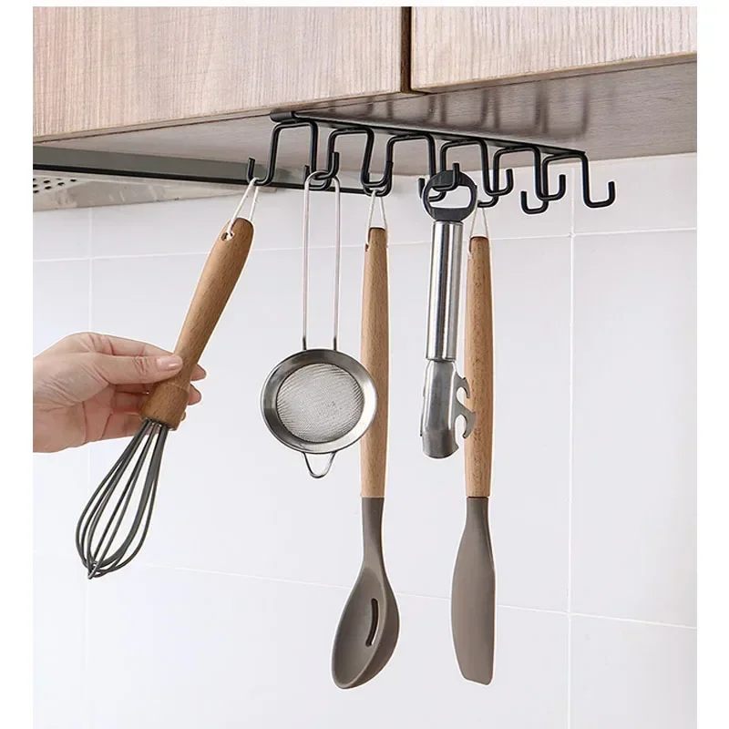 Hooks Over The Door 5 Hooks Home Bathroom Organizer Rack Clothes Coat Hat Towel Hanger New Bathroom Kitchen Accessories Holder