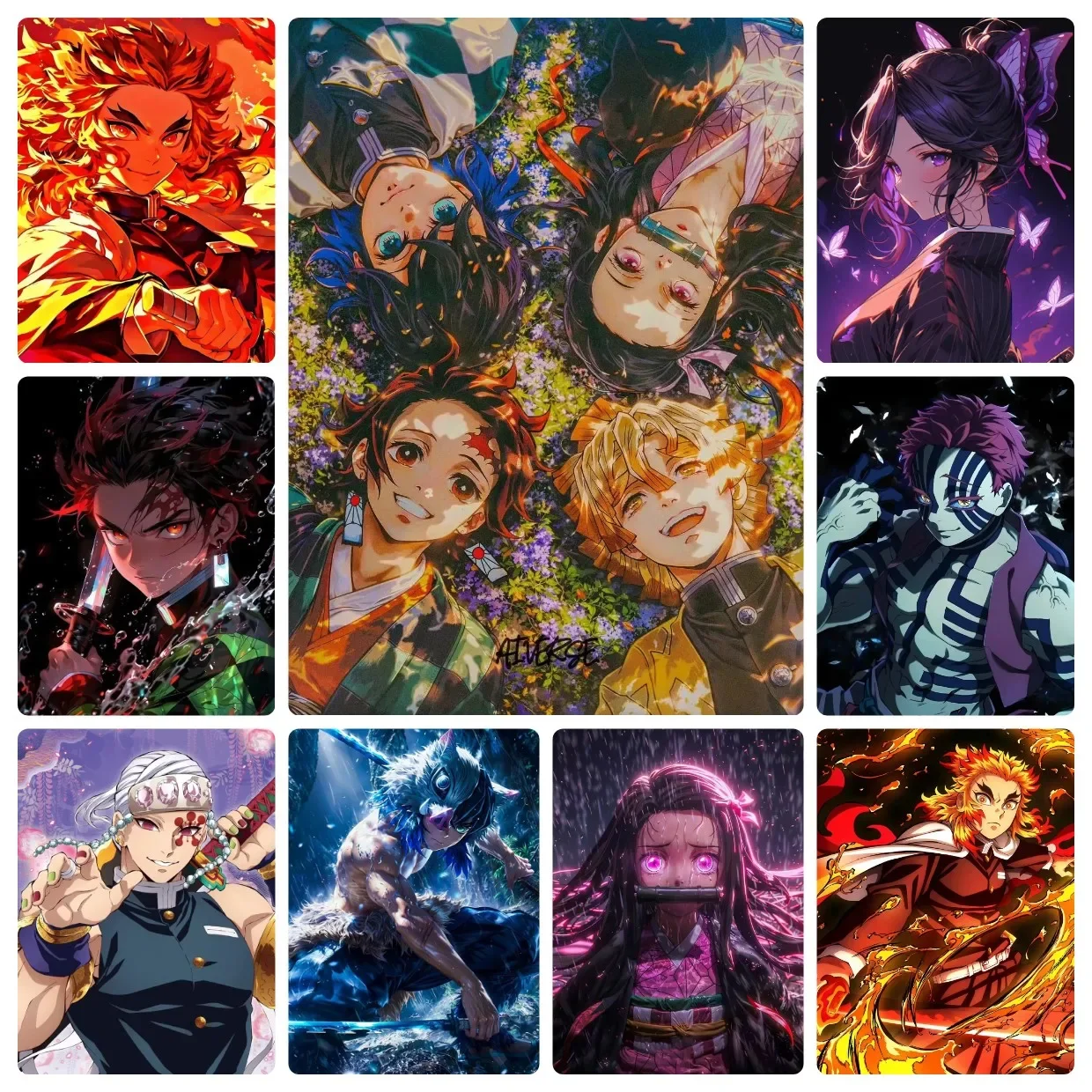 Diamond Painting Demon Slayer Nezuko Kochou Shinobu Diamond Mosaic Handmade Art Exquisite Creative Gift Home Decoration