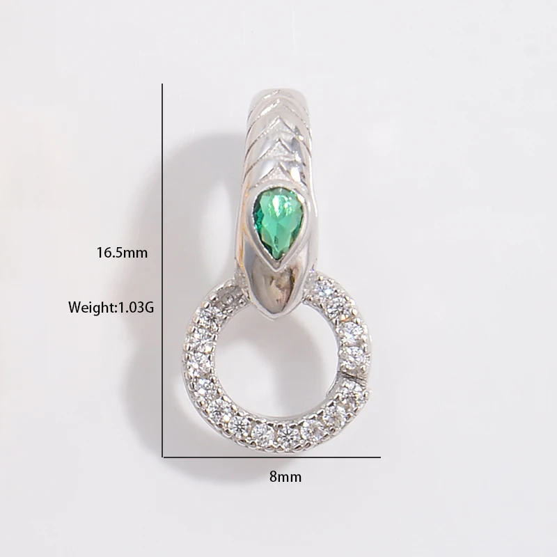 S925 Sterling Silver Zircon Clasps&Hooks Connector Hooks For DIY Necklace Jewelry Making Accessories wholesalee SK69