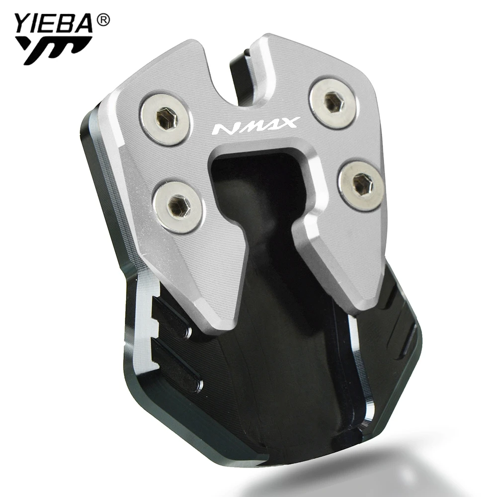 

For YAMAHA NMAX155 NMAX125 Motorcycle CNC Kickstand Foot Side Stand Extension Support Plate Pad Fit FOR N-MAX NMAX 155 125