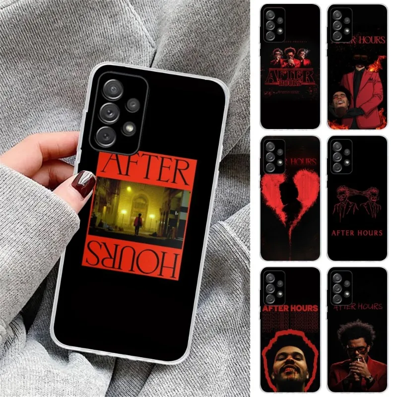 Weekend After Hours Cell Phone Case for Samsung Galaxy S23 S22 S21 Plus Ultra A12 A32 A53 Clear Phone Cover Funda