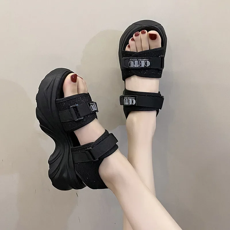 2023 Summer New Sports Sandals for Women Flat Bottomed Beach Shoes Thick Soled Casual Women Shoes Sandalias De Mujer