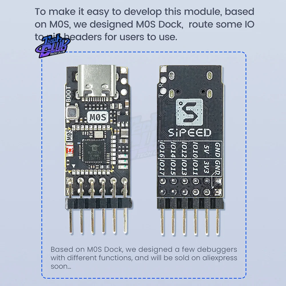 Sipeed M0S Dock tinyML RISC-V BL616 Wireless Wifi6 Module Development Board For Electrionic Component Accessories