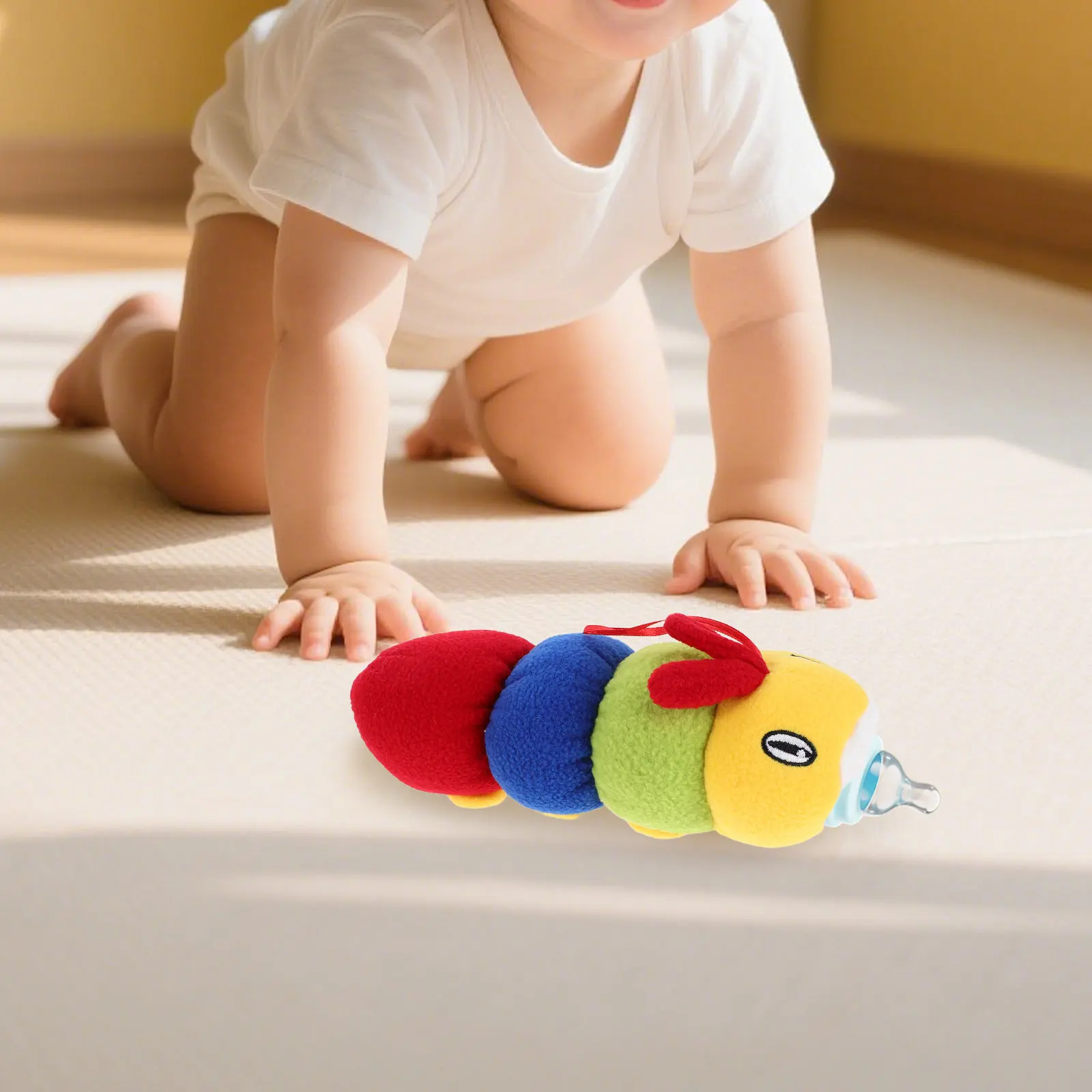 2Pcs Baby Bottle Sleeve Caterpillar Feeding Bottle Holder Soft Insulated Cover Nursery Protector for Travel and Home view 5