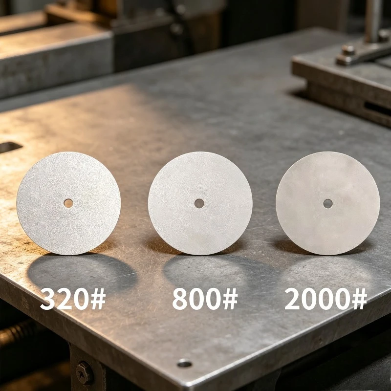 Diamond Sharpening Wheels Set 320/800/2000 Grit 70mmx6mm for Knife Sharpener