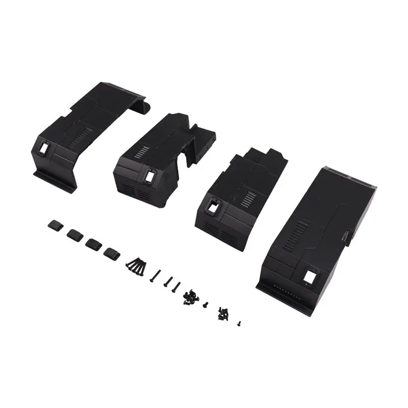BEDW-Front Rear Wheel Fenders Mudguards Set For 1/8 Scale H8E Off-Road Buggy Truck- Includes Front And Rear Wheel Hubs Covers Bl