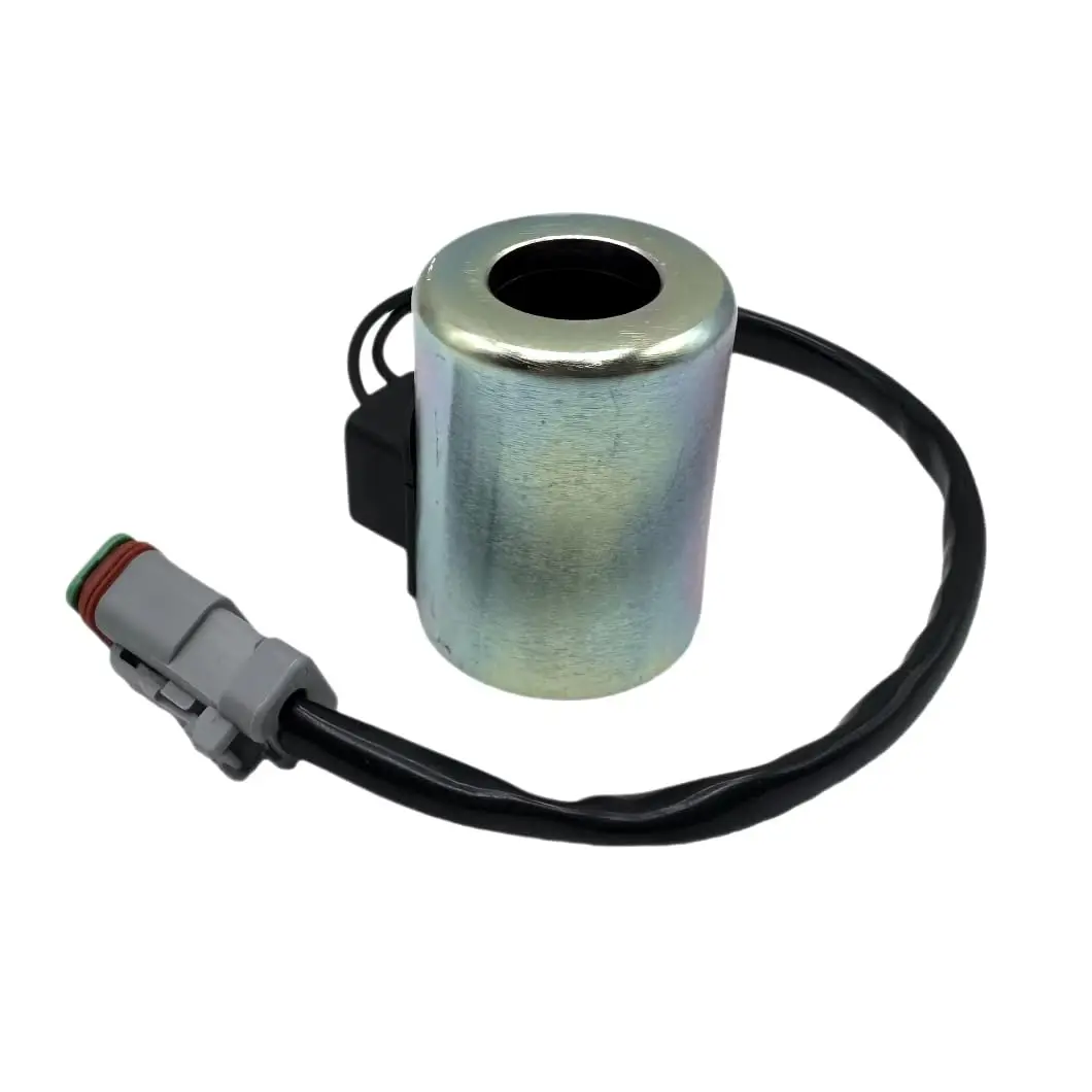 

24V Solenoid Valve Coil Small Qquare Plug Excavator Spare Parts, For XCMG Construction Machinery Replacement Part