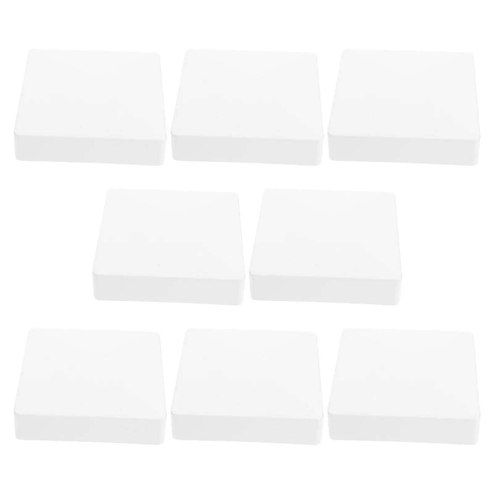 8Pcs Pyramid PVC Post Caps for Fence 4.13x4.13 White Weatherproof Deck and Mailbox Top Protectors Post Caps Plastic
