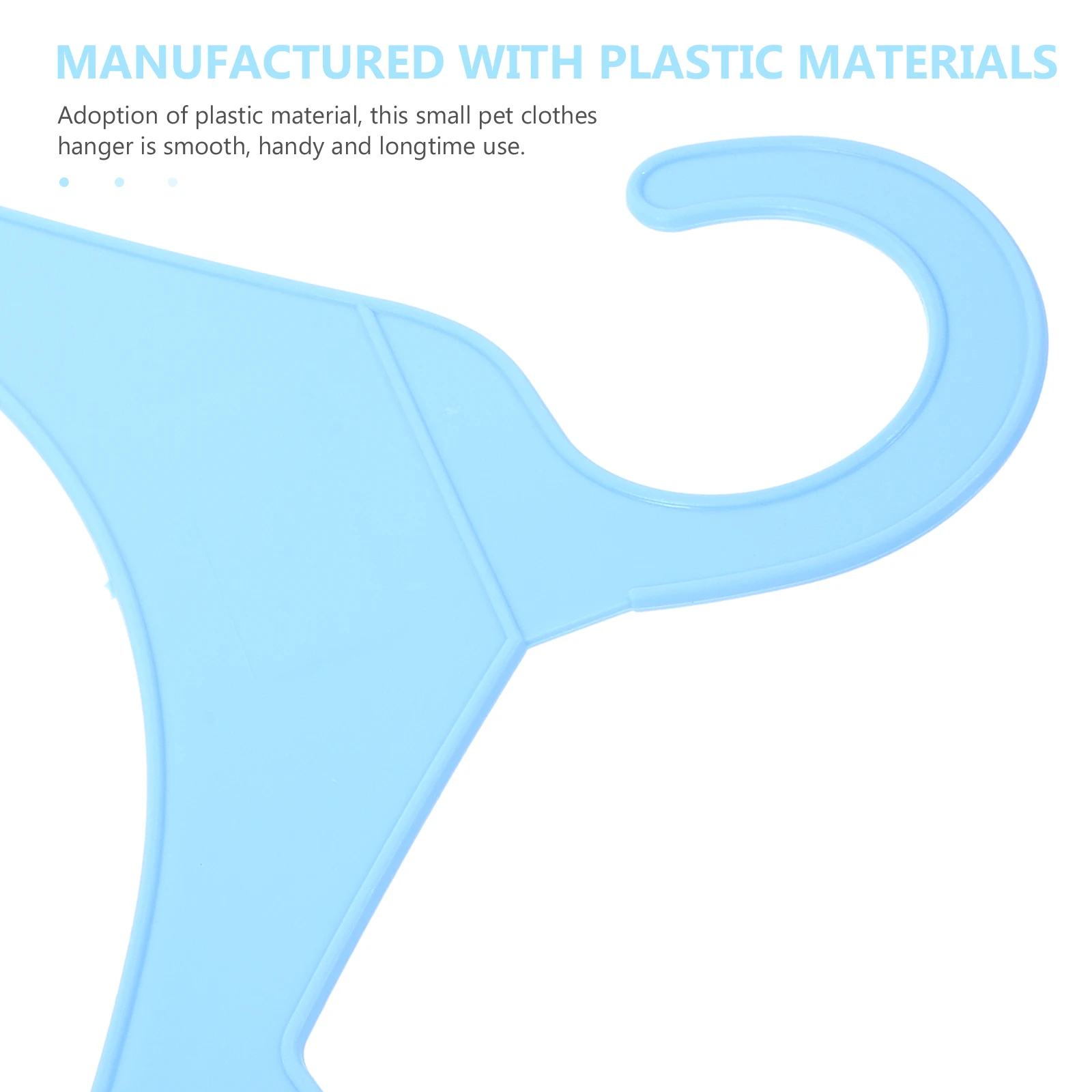 

10pcs Dog Clothes Hangers Pet Clothing Rack Plastic Small Blue Size Pet Coat Hanger Puppy Clothes Drying Rack Non