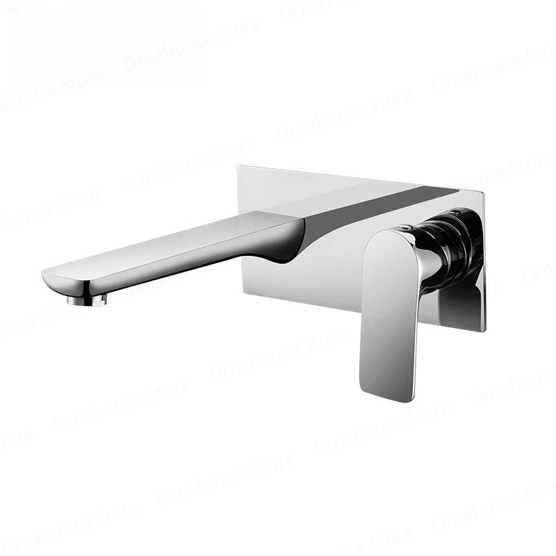 

Concealed Full Copper Faucet Concealed Wall Mounted Faucet Hotel Luxury Home Sink Tap Hot Cold Water Bath Mixer Tap