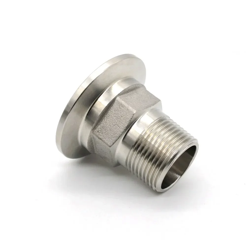 1/2" 3/4" 1"  BSPT Female Male x 1.5" 2" 2.5" Tri Clamp SUS 304 Stainless Steel Sanitary Coupler Fitting Home Brewing Beer