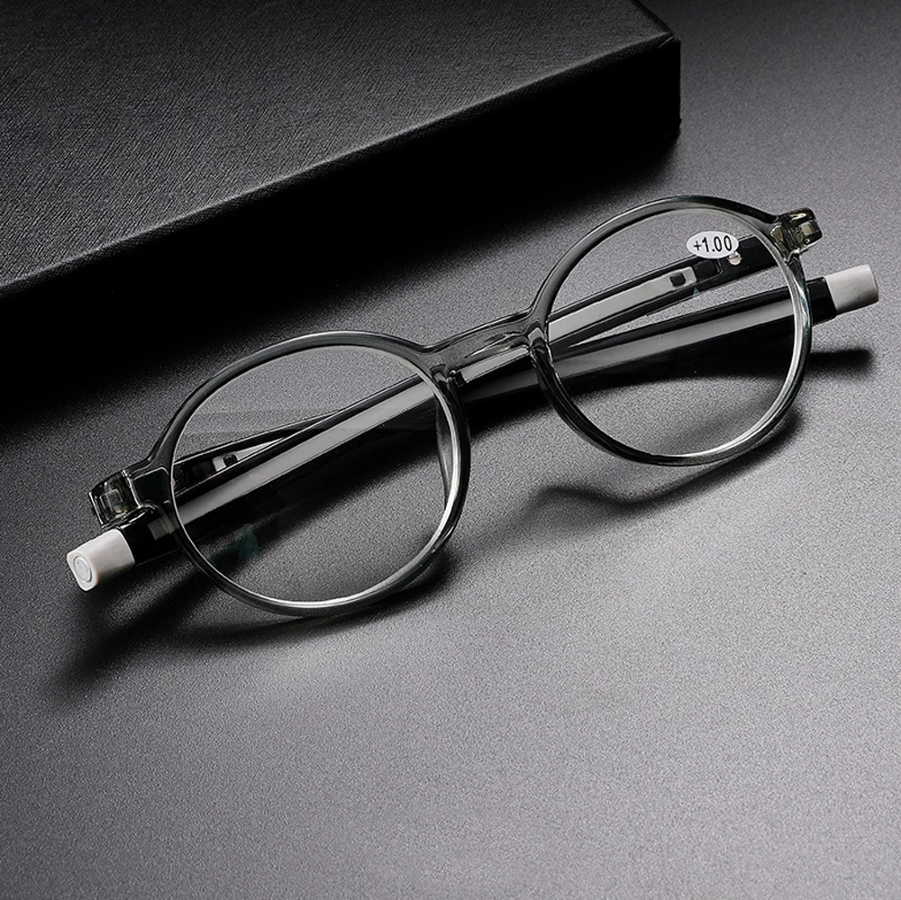 Retractable Cord Neck Hanging Presbyopic Glasses Magnetic Anti Lost Portable Comfortable +1.00 to +3.50 Strength Reading Eyewear