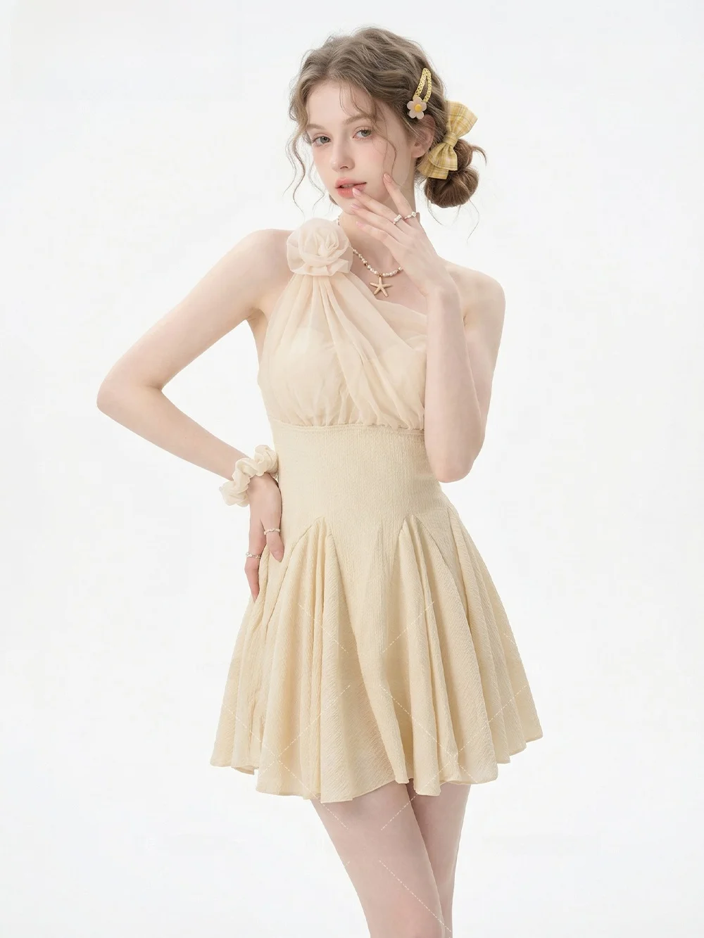 

Новинка 2026: Купальник-двойка для пляжного отдыха, с эффектом пуш-ап для небольшой груди, скрывающий недостатки фигуры, стройнящий, для термальных источников и курортов