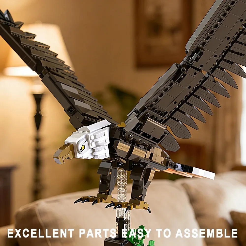 

Набор строительных блоков «Летающий орёл», 1060 деталей, игрушка-конструктор, модель хищной птицы для дома и офиса, подарок для любителей дикой природы, для детей от 8 лет и взрослых