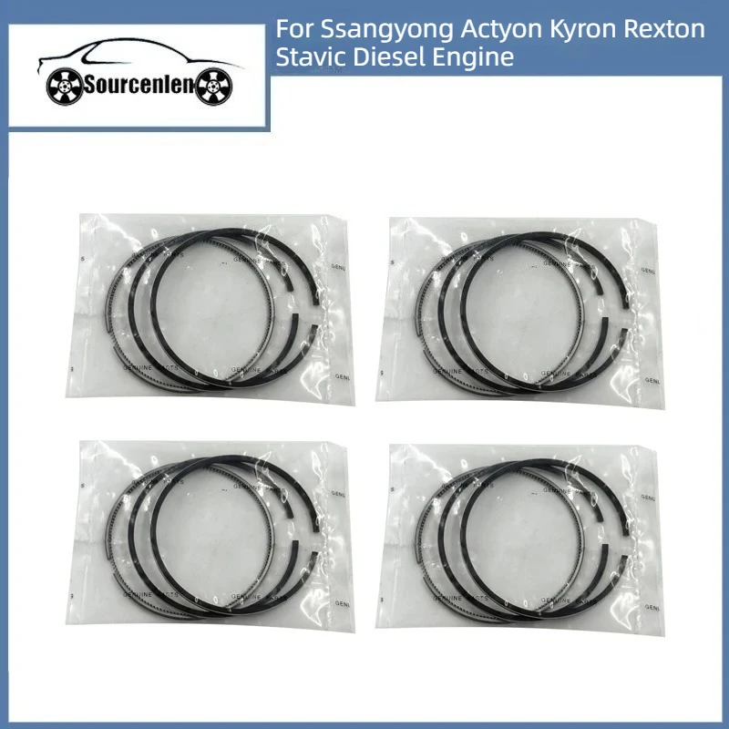 New Piston Rings For Ssangyong Actyon Kyron Rexton Stavic 6650300524 665030052A  671030072A