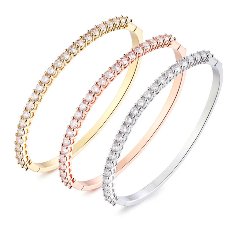 Luxury Fine Bangles Pulseras Mujer Armbanden Voor Vrouwen צמידים Bracelet Femme