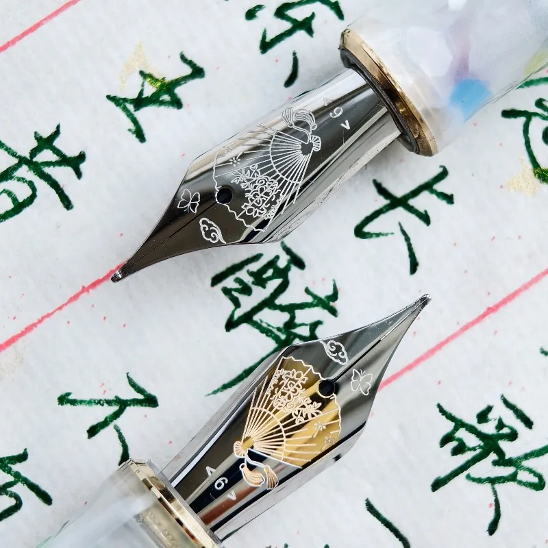 BALAOYE Calligraphy Sharp Pen Nib Tree of Life Graphic Design Smooth Writing Collection Replacement Fountain Pen Tip Practice
