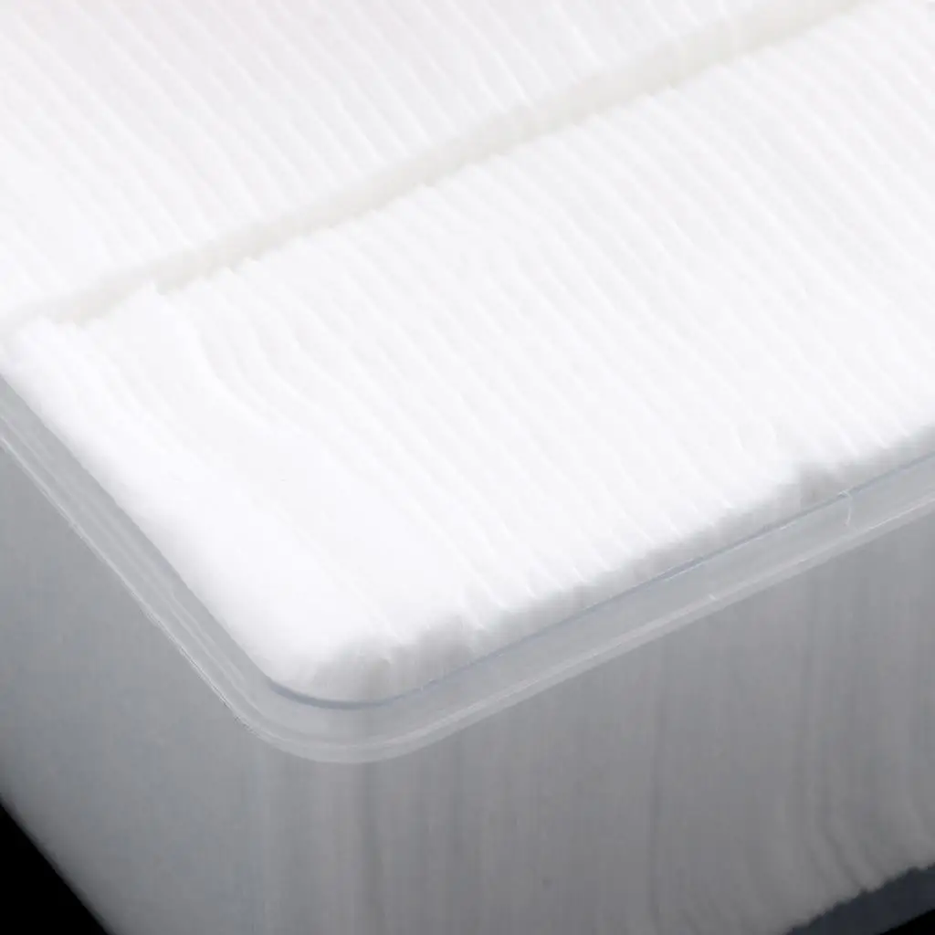1000pcs/Set Makeup Cotton Pads Squares, Face Cleaning Wipe Tissue Nail Art Remover Cleanser Pads Organic