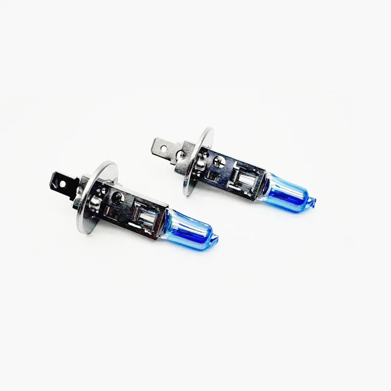 2pcs H1 Crystal Super White Halogen Bulb 12V 55W High Low Beam Car Headlamp Light for Car Styling And Lighting Source