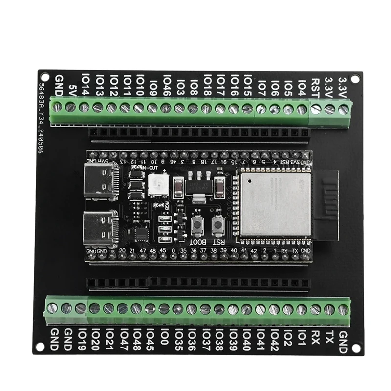 ESP32-S3 Expansion Board GPIO 1 Into 2 Breakout Board Double-Layers Expansion Board With N8R2/N16R8 Development Board