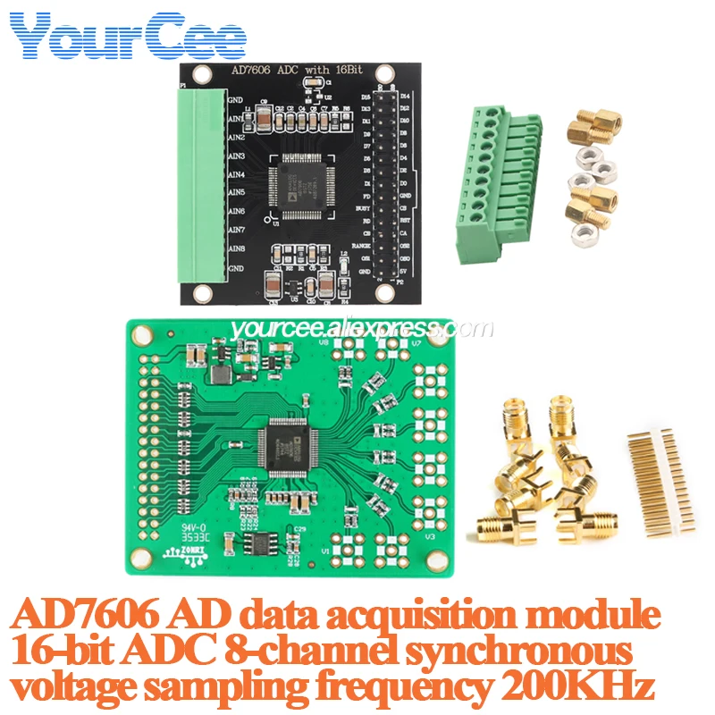 AD7606 Multi channel Way AD data acquisition module 16 bit ADC 8-channel synchronous voltage sampling frequency 200KHz