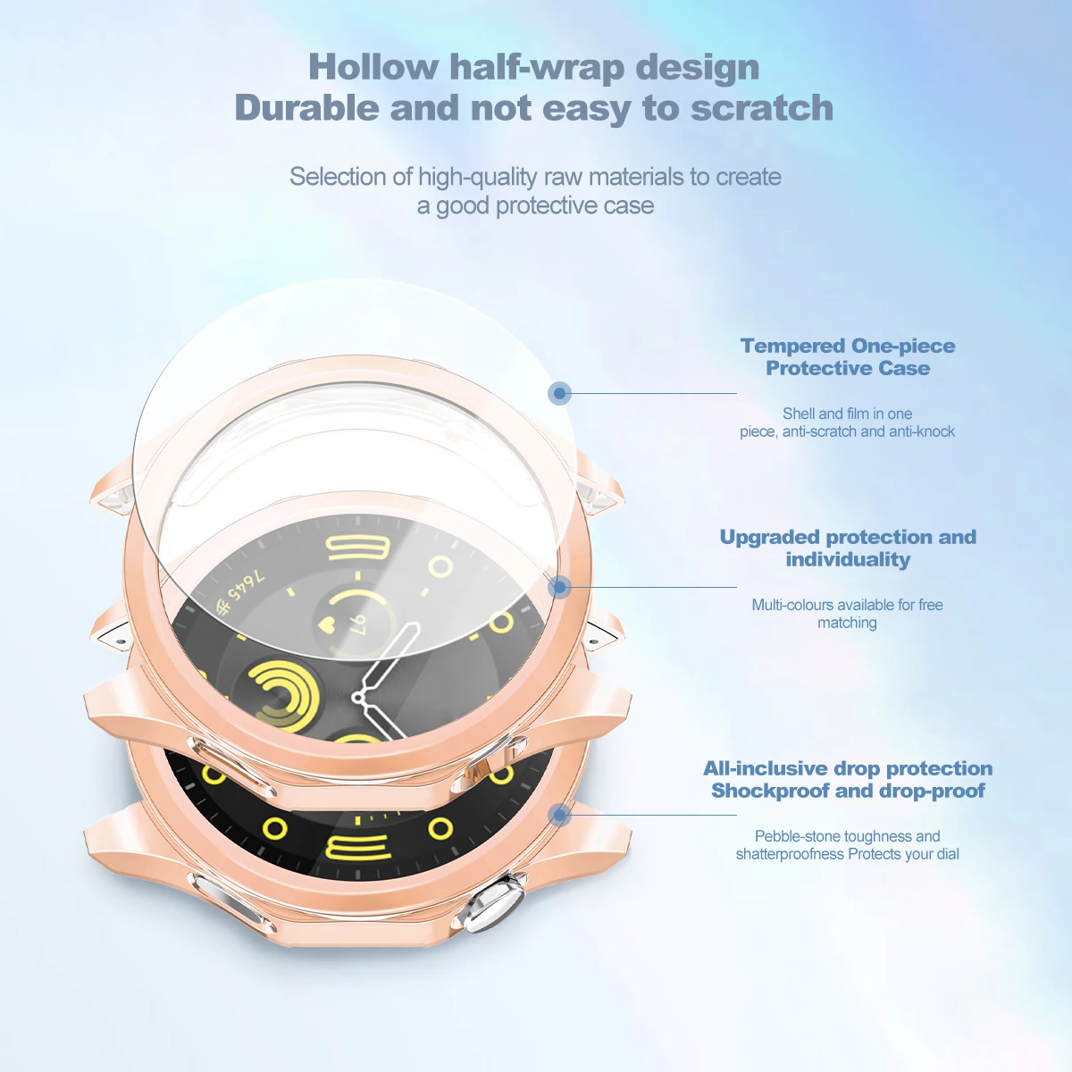 Voor Huawei Horloge Gt4 Gt 4 Case Beschermende Zachte Tpu Case All-Round Screen Protector Huawei Watch Gt4 Gt 4 41Mm 46Mm Case