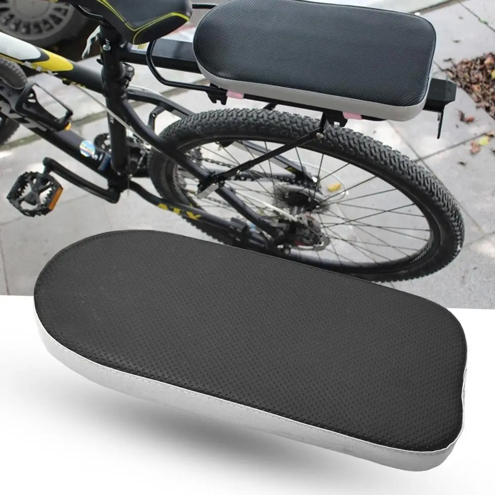 Bicycle Back Seat Cushion Thickened Sponge Black Buckles Bike Seat Plate Anti Scratch Bicycle Rear Pad Cycling Supplies