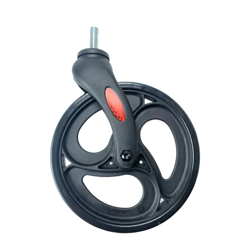 8 Inch Mobility Replacement Swivel Caster Wheel with Caster Fork, Spare Part for Rollator Walker