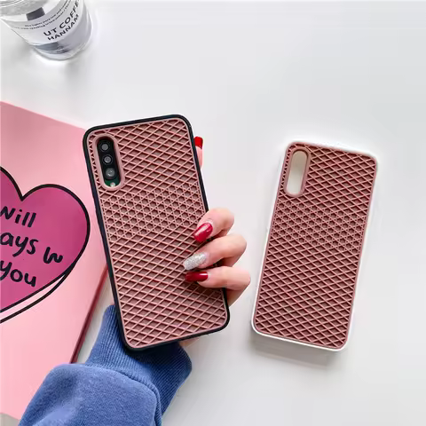 Waffle Sport Shoe Sole Silicone Shockproof Phone Case for Samsung Galaxy S22 Ultra S20 Plus Note20 A72 A52 5G A71 A50 Back Cover