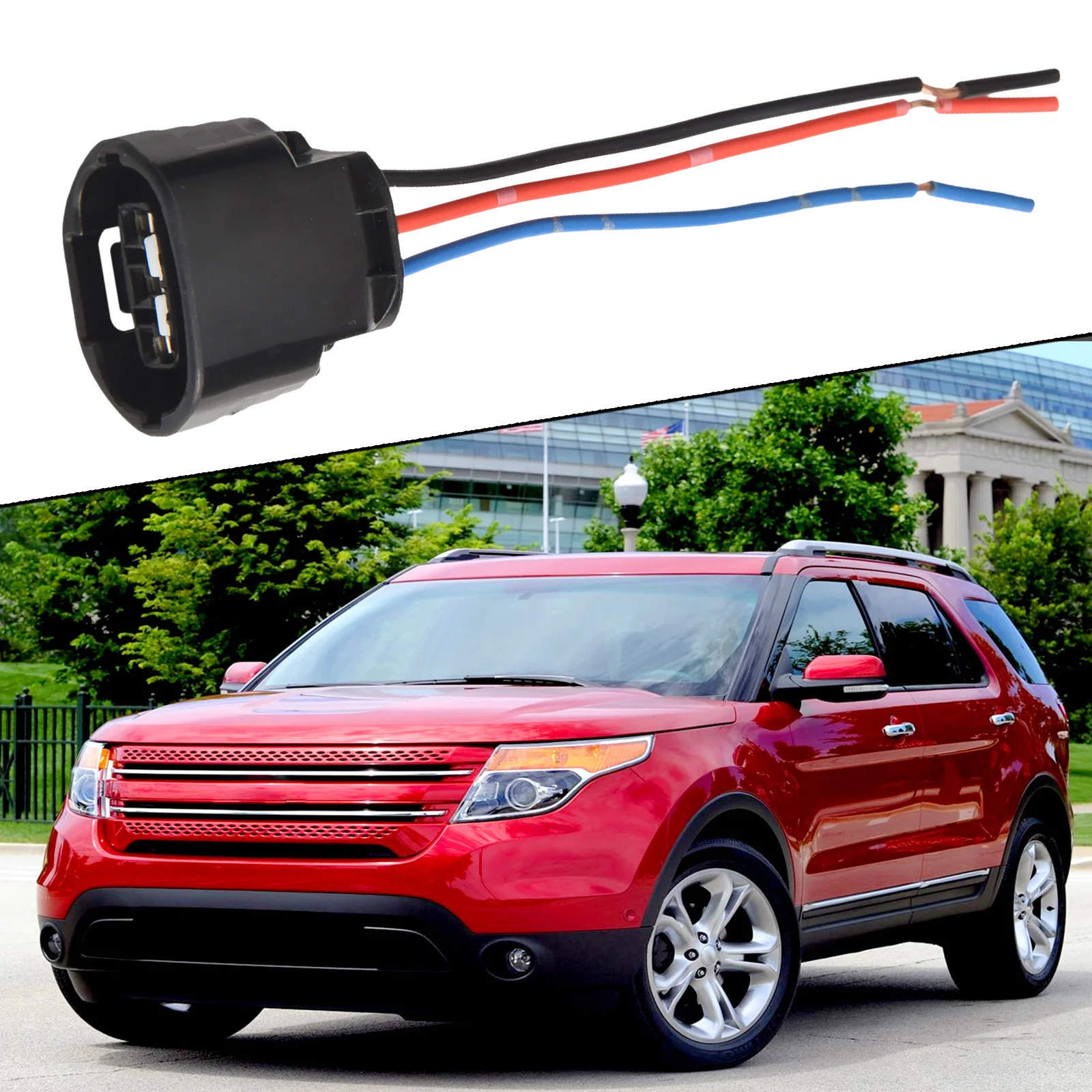 3 Wire Alternator Regulator Harness Connector for Toyota For Suzuki Vehicles with 20cm Wire and Anti Deformation ABS Housing