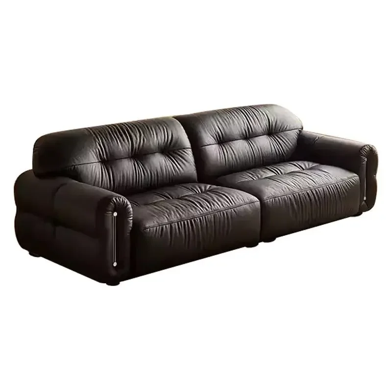 

Three-person French retro cloud sofa