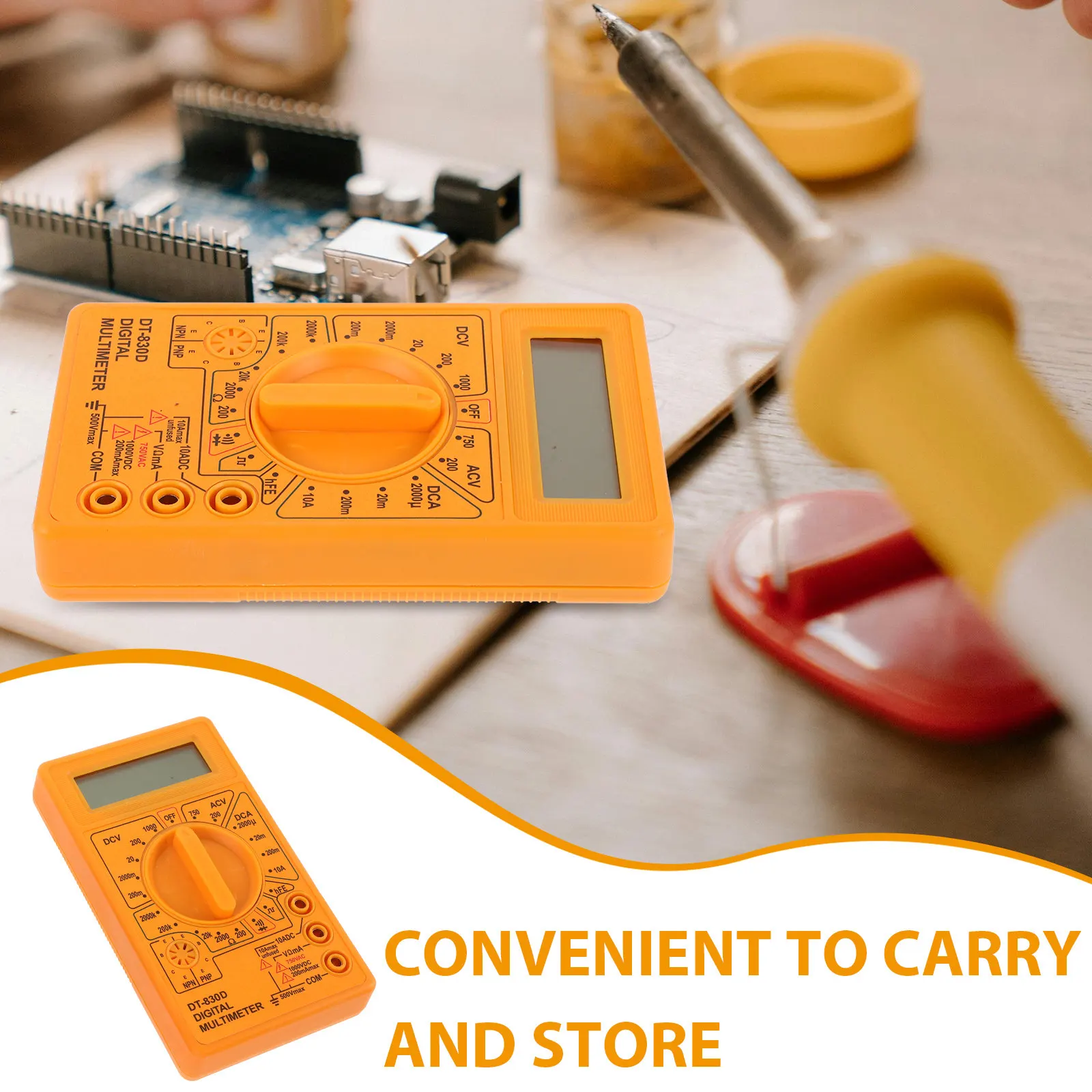 Multimeter Ohm Resistance Measuring Instrument Multifunctional Electricity ABS Compact Pocket Portable Electrical