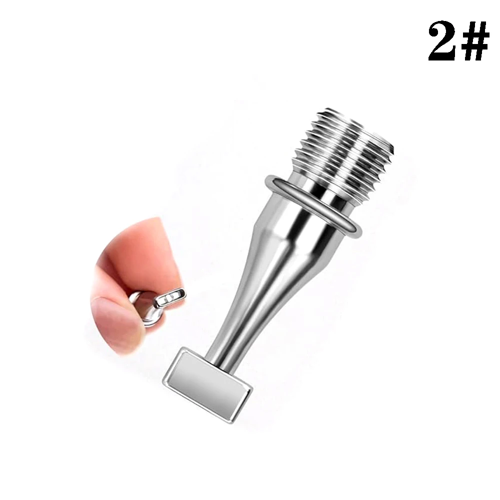 HOMFUN Glanzende Quicksand Diamond Painting Pen, Kleurrijke borduurwerk gereedschap met schroefdraad, metalen schroefdraad tips accessoires