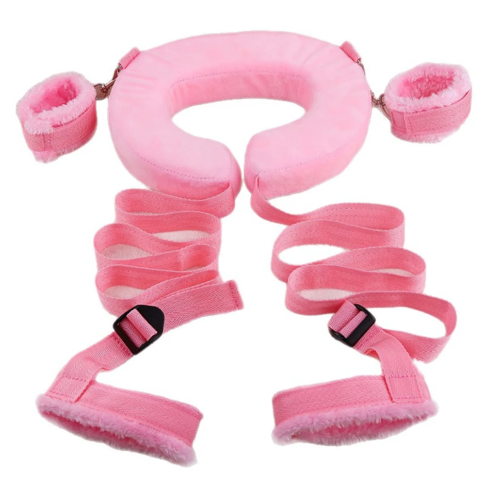 U Shape Pillow With Separate Leg Straps Couple Binding Play Accessory Adult Intimate Novelty For Bedroom Private Time