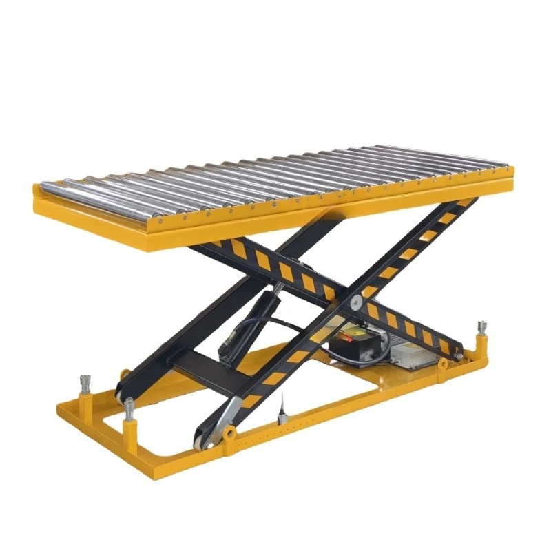 

Fixed lifting platform with roller conveyor belt roller hoist roller lift