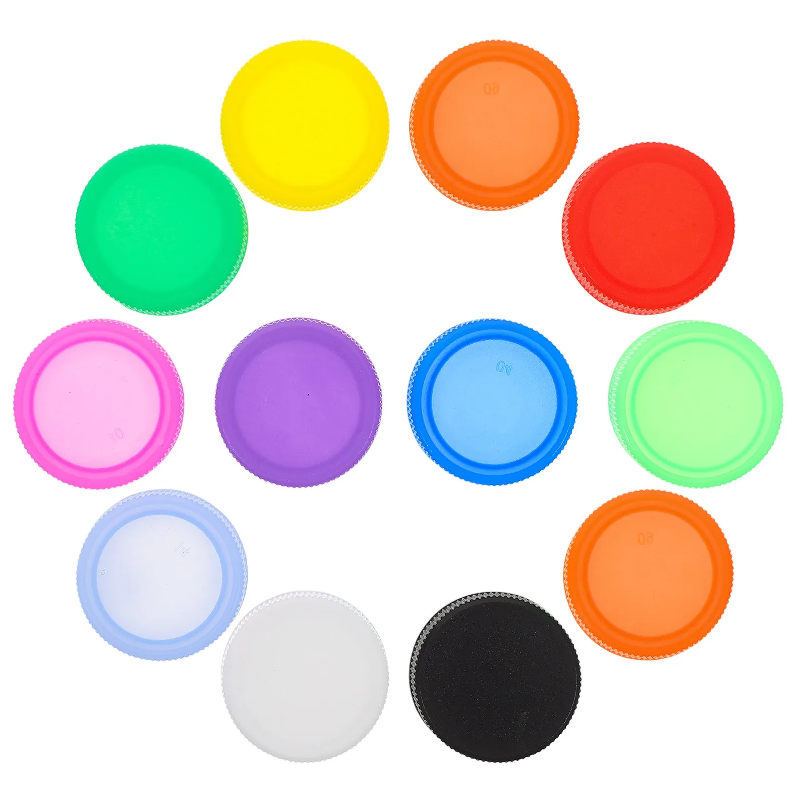

100Pcs Colorful Plastic Bottle Caps for Kids DIY Crafts Kindergarten Art Supplies Mixed Color Lid Set Educational Creative