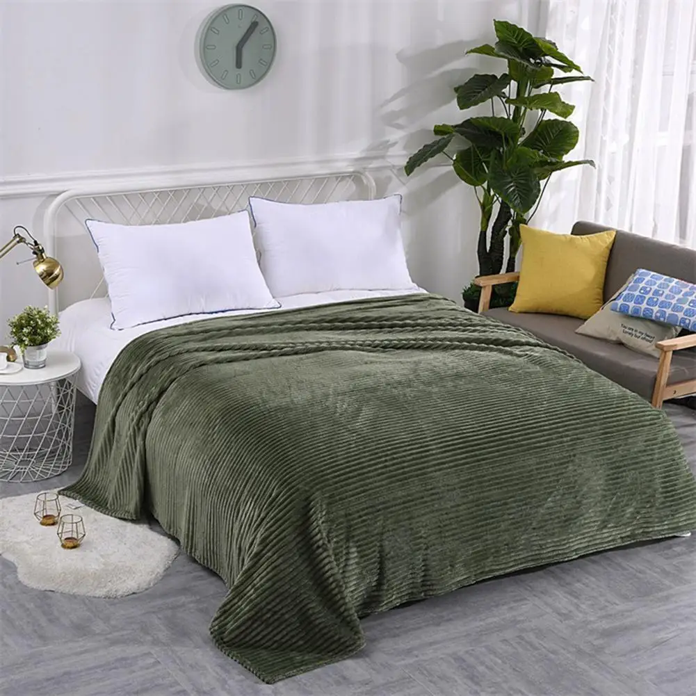 Convenient Throw Blanket  Wide Application Exquisite Bed Blanket  Air Conditioned Blanket