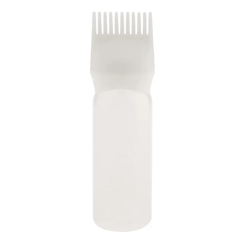 Бутылка для нанесения волос с расческой-щеткой Парикмахерский инструмент «сделай сам»