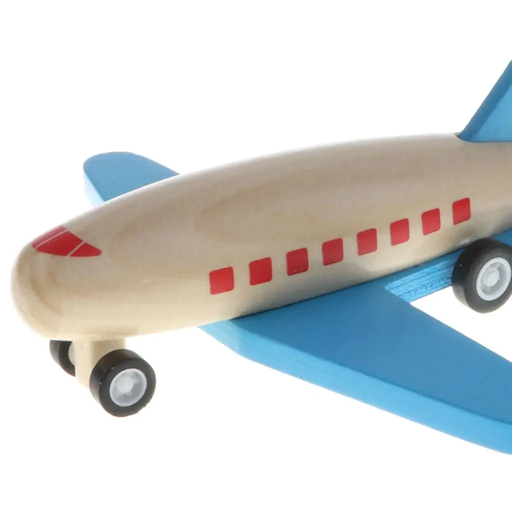 4,7-дюймовый деревянный самолетик с откатным механизмом, автомобиль с фрикционным приводом, детская игрушка