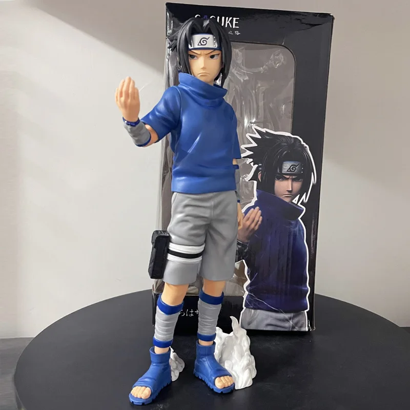 27cm Naruto Anime Figuren Naruto und Sasuke Actionfigur Statue Modell Puppe Sammlerstücke Kawaii Schreibtisch-Dekoration Geschenke
