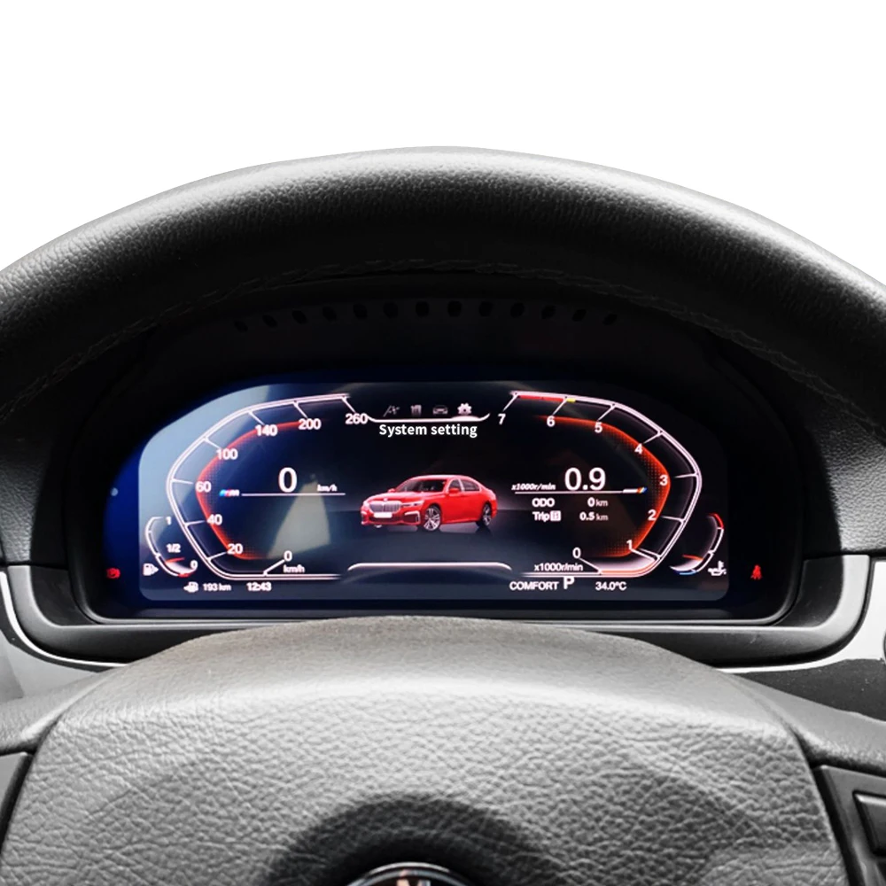 Auto Speed Meter for Car Head up LCD Dashboard Digital Speedometer Instrument Cluster for BMW 5 Series E60 F10 F11 GT F07
