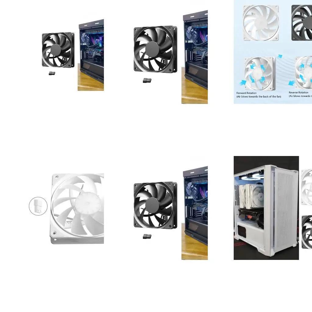 652F COMPORT PC CASE FAN 120 مم 12V 4PIN 1200 دورة في الدقيقة استبدال مروحة التبريد بدون فرش
