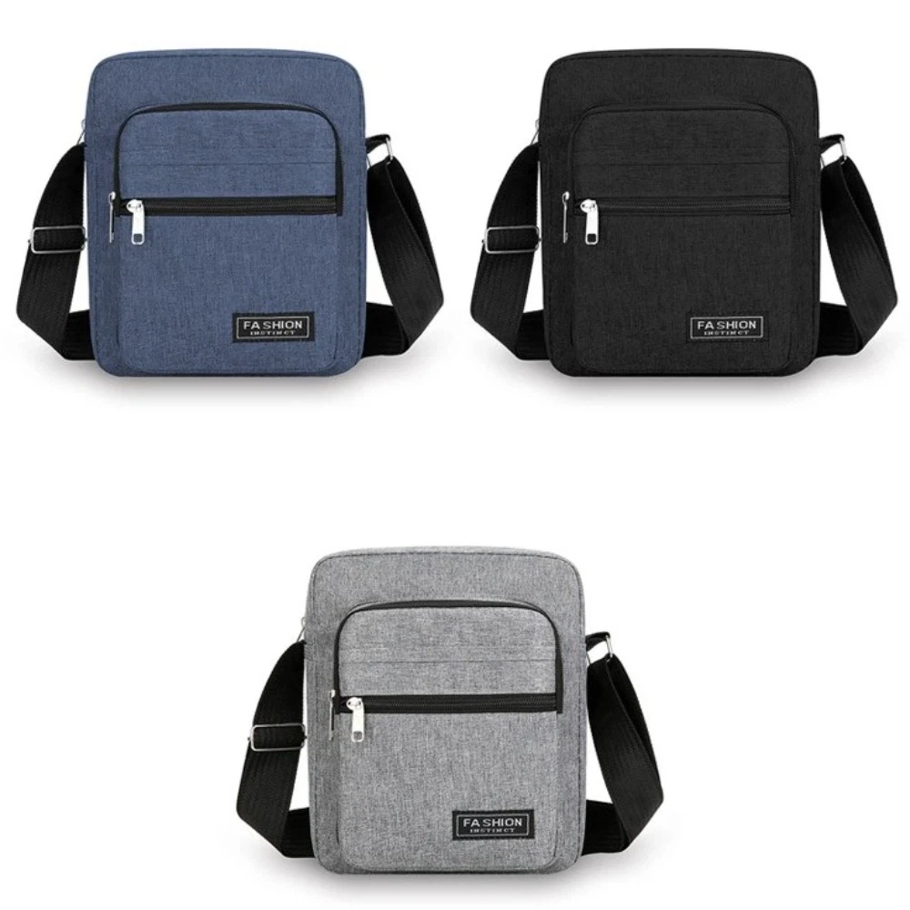 حقيبة كروس كبيرة جديدة أكسفورد رمادي رسول حقيبة كتف للرجال