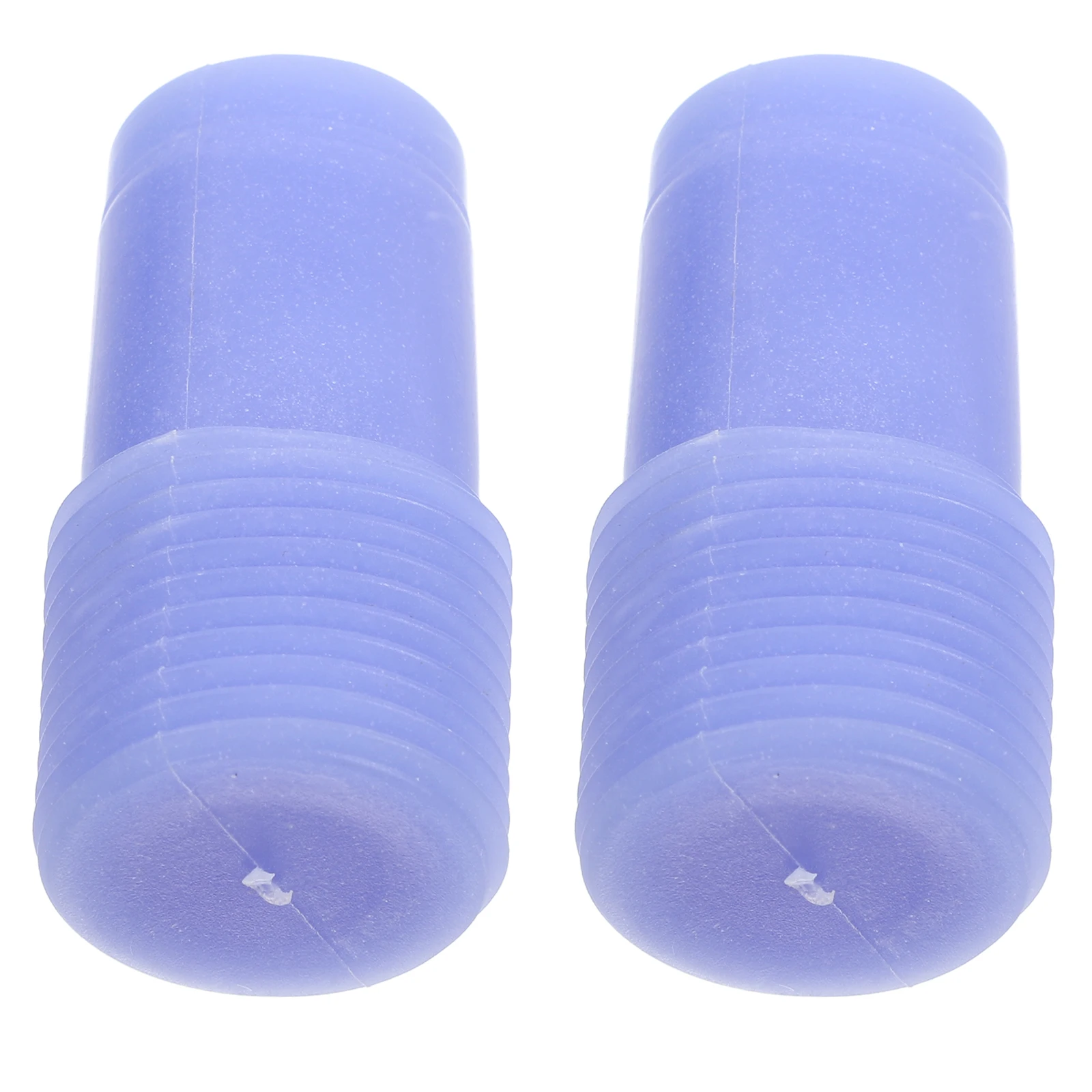 

2 Pcs Threaded Head Broom Handle Adapter Tips Connector Extension Pole Plastic Attachment Brush End Repair
